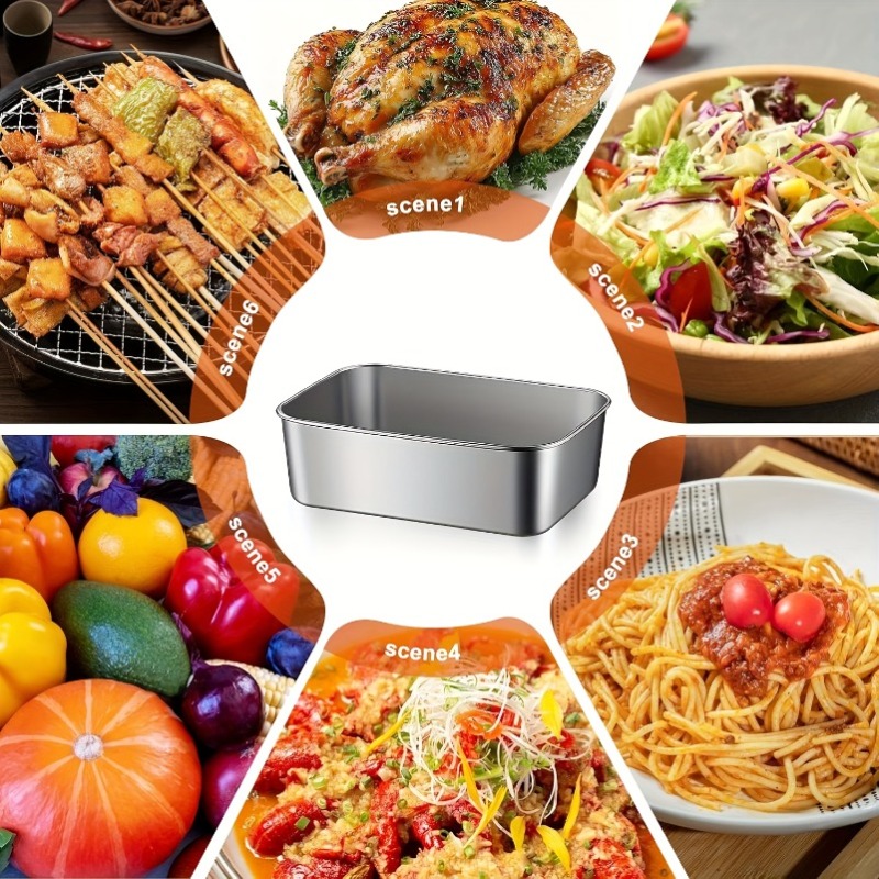 5pcs Stainless Steel Food Cont - Camping Cooking Organizer ulasan dan harga