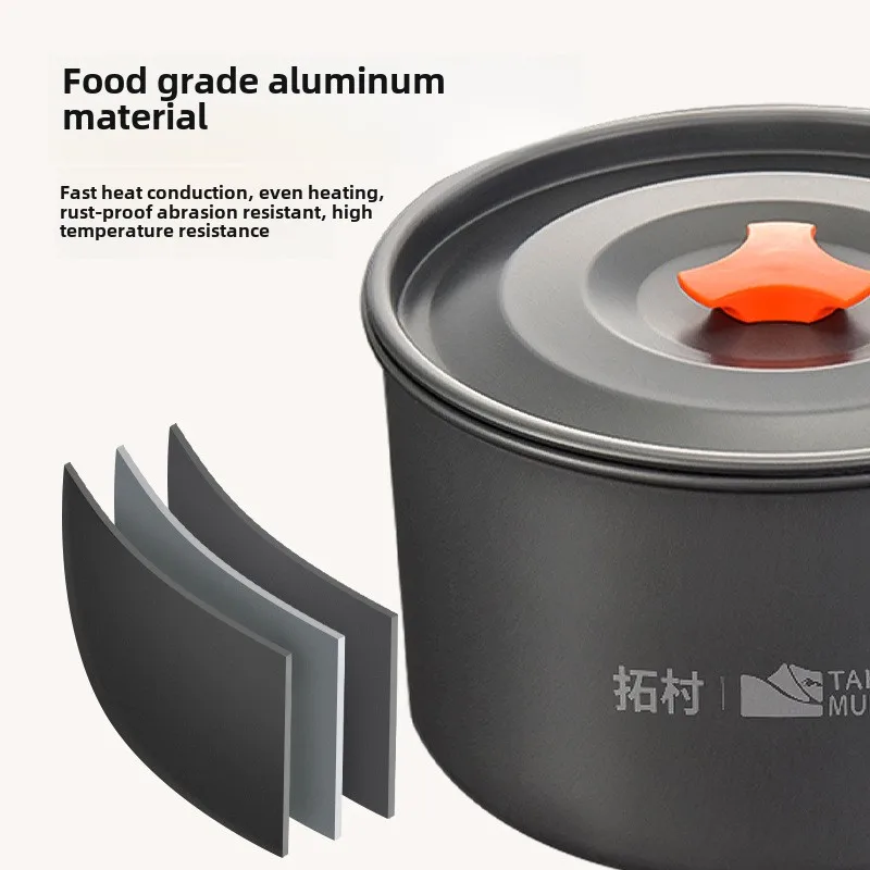 High Quality Outdoor Tableware - Quality Camping Cooking Set ulasan dan harga