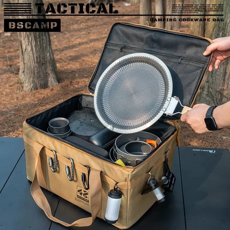 30L/42L/56L Large Capacity Fol - Camping Cooking Organizer ulasan dan harga