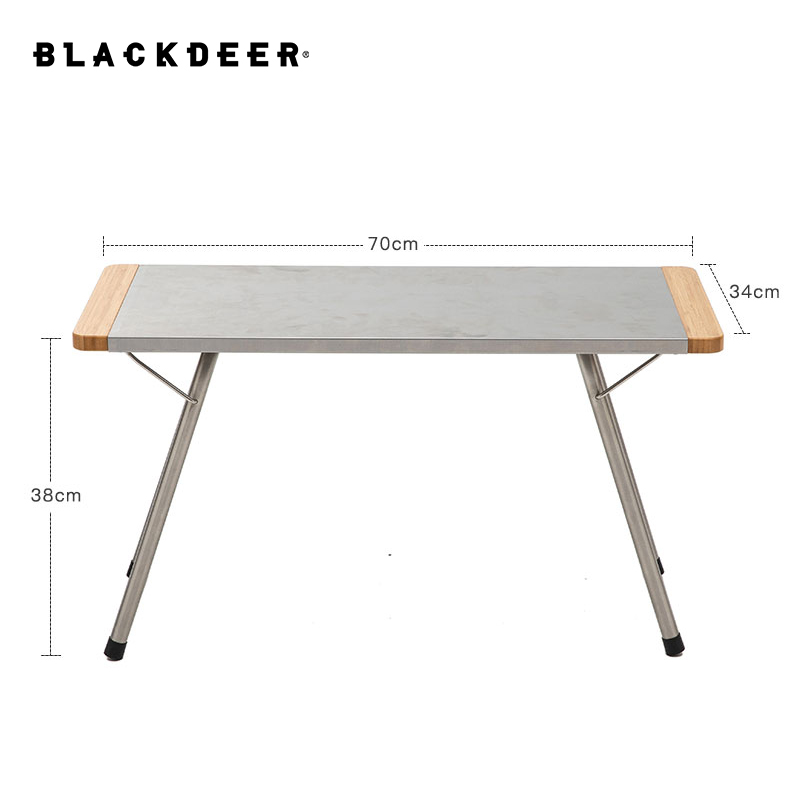 Bamboo Stainless Steel Folding - Camping Cooking Table ulasan dan harga