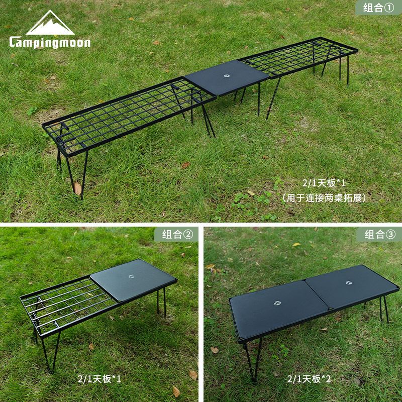 CAMPINGMOON T-229-9BK-2P two-p - Camping Cooking Table ulasan dan harga